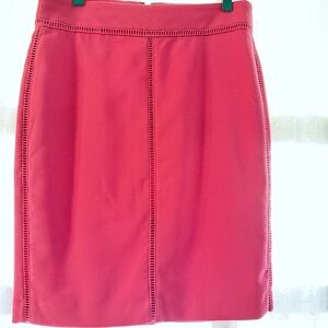 Ann Taylor Coral Pencil Skirt